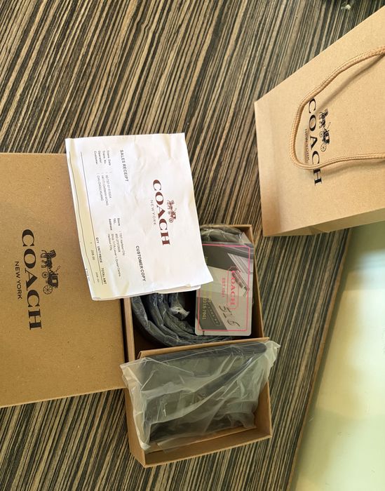 Coach колан и портфейл