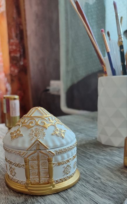 Шкатулка сувенир "Юрта"