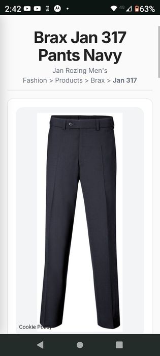 Pantaloni Brax Jan noi fara eticheta