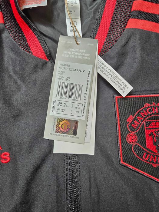 Jacheta Adidas Manchester United Pentru Copii 15-16 Ani, Adulti S
