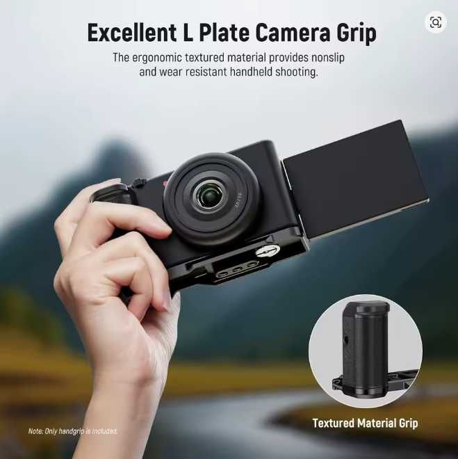 Grip L bracket NEEWER Sony ZV-1F ZV-1 II Metal grip piele filet 1/4"
