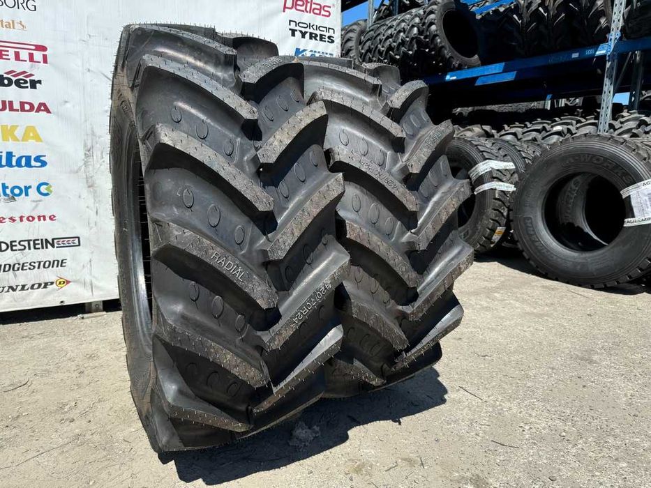 Cauciucuri noi pentru tractor fata 420/70R24 marca BKT