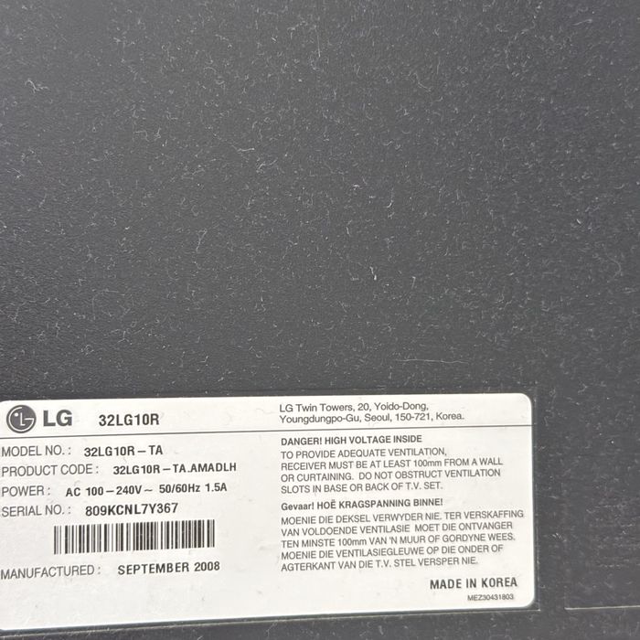 продам телевизор LG 32