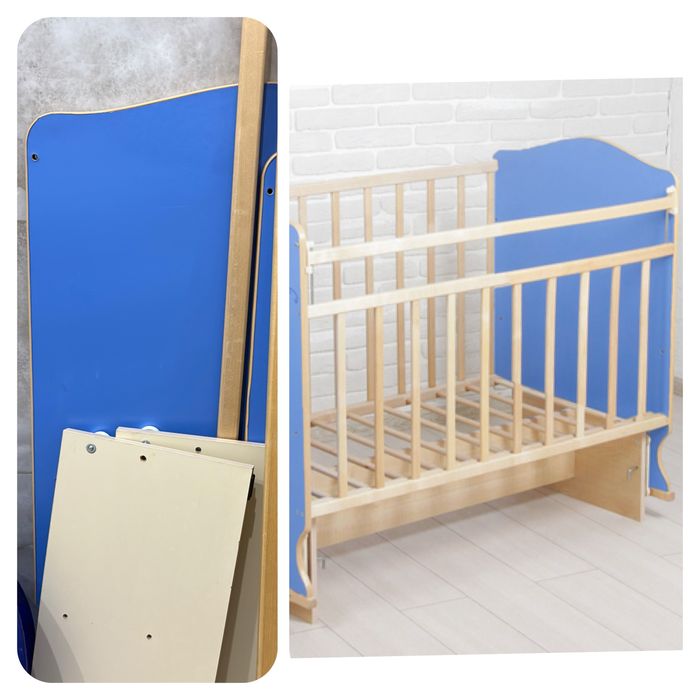 Детская кровать качалка манеж