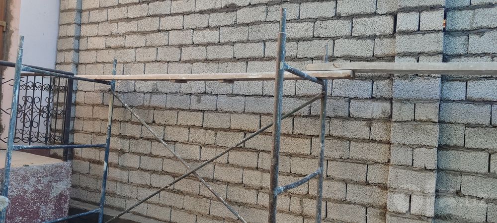 Шлакаблок териш , девол оламиз, фундамент куйамиз