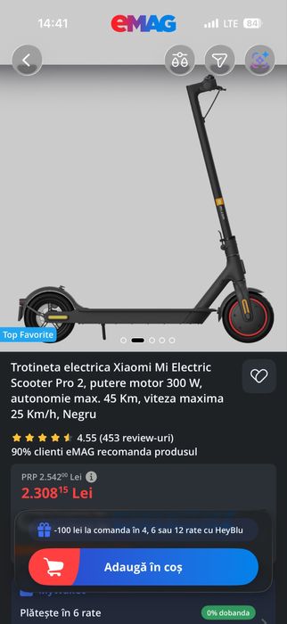 Trotineta electrica Xiaomi Mi Electric Scooter Pro2