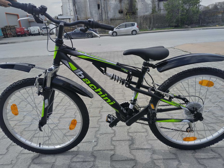 Велосипед 24" Bachini Speed FSP черен.зелен
