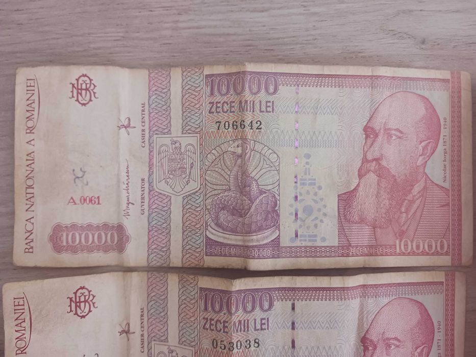 Bancnote vechi 10.000 lei