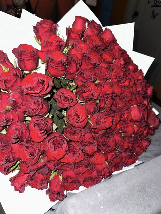 Букет 101 красные розы