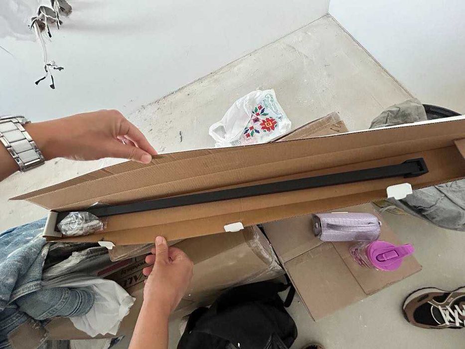 Стъклен параван за баня 16 mm 100 cm/190 cm- чисто нов