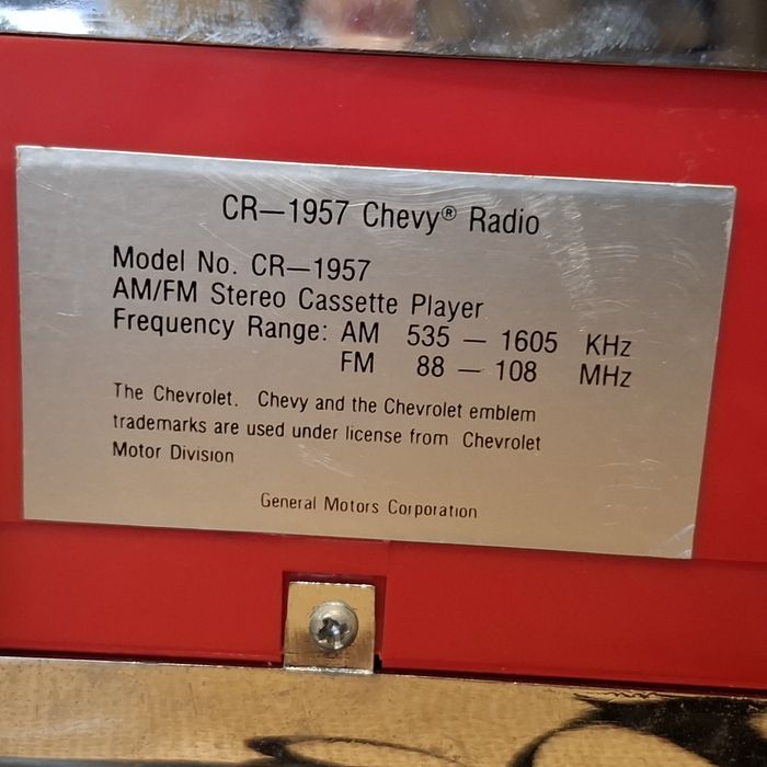 Radio portabil, boombox - Chevrolet 1957