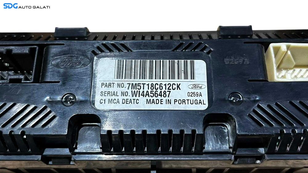 Panou Modul Unitate Comanda AC Aer Conditionat Clima Climatronic Ford Focus 2 2007 - 2010 Cod 7M5T-18C612-CK [LC0688]