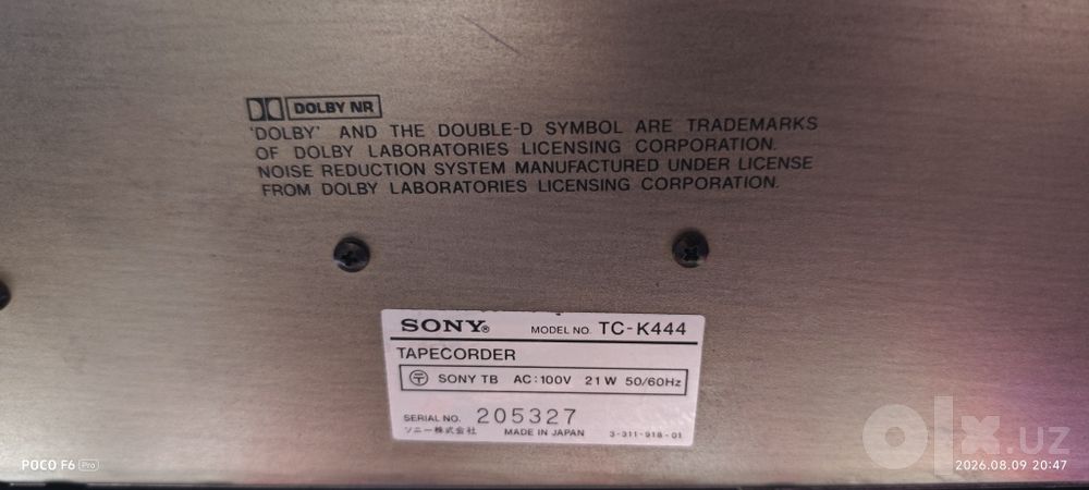 Sony TC-K444 в хорошем состоянии