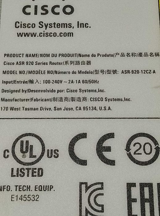Рутер  Cisco asr-920-12cz-a