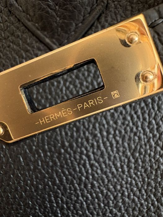 Hermès Birkin 25 Togo Noir GHW, пълен комплект, 2025 г.