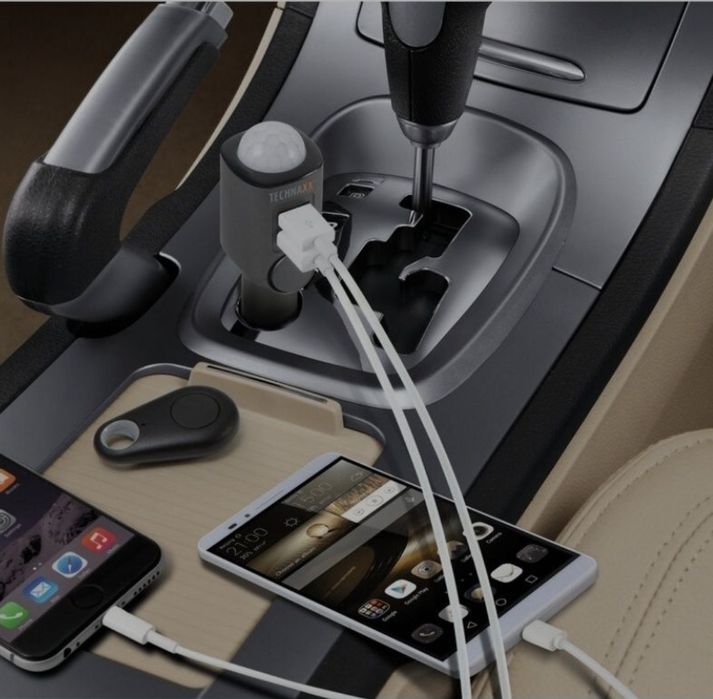 Incarcator auto si alarma cu senzor de miscare TECHNAXX TX-100