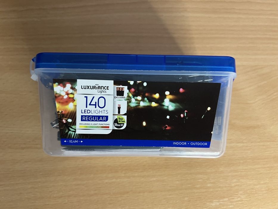 NOUA,  Instalație Multicolora de Crăciun Luxuriance, 140 LED, 10.4m