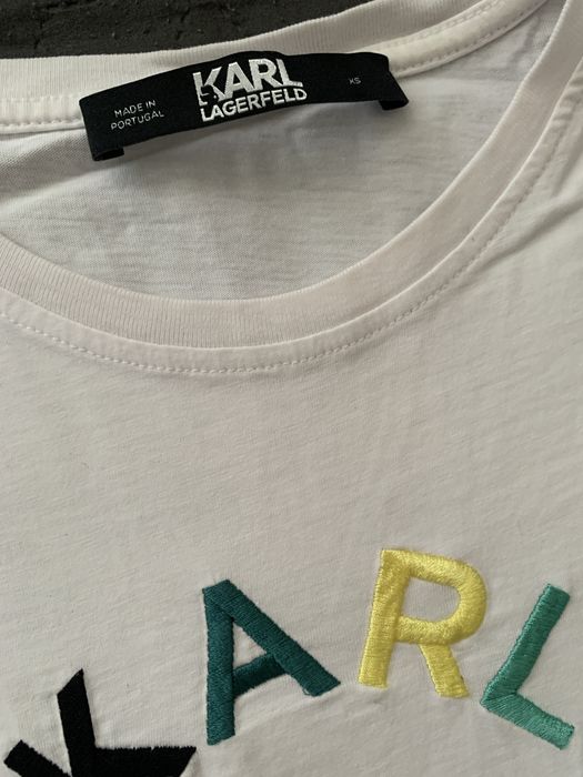 Оригинална дамска тениска Karl Lagerfeld с надпис
