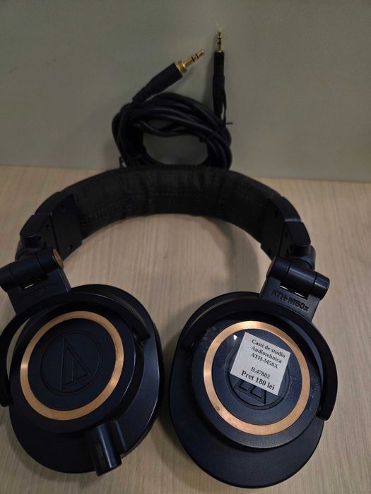 Casti de studio Audiotehnica ATH-M50X (ECA27 b.47802)-Garantie  2 ani!