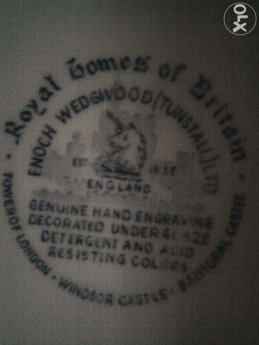 Farfurii decorative castele Anglia, platouri pt. camping