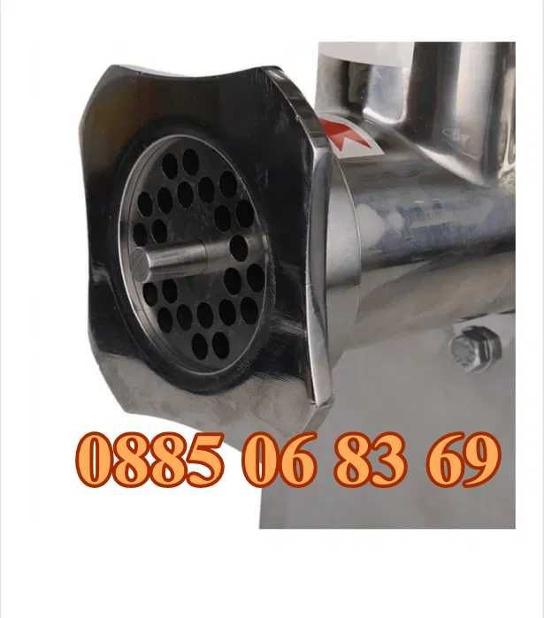 Професионална месомелачка ТК22, 2200W, 220 кг/ч с 3 решетки и 2 ножа