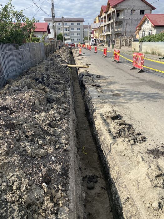 Escavari fose,fundati de casa ,apa ,gaze , canalizare decoperta teren