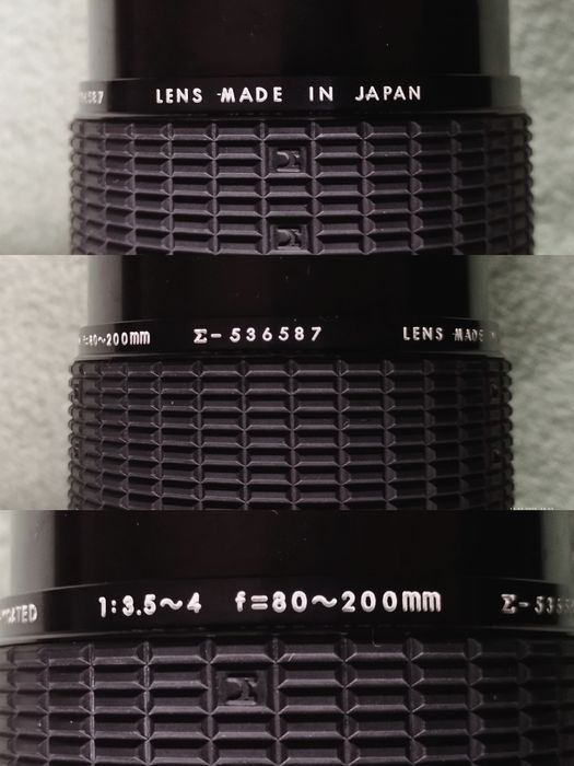 Obiectiv Sigma Zoom 80–200mm f/3.5–4 MD – Made in Japan