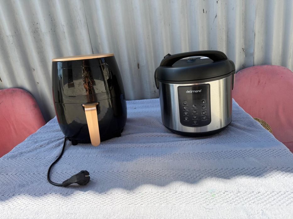 Multicooker (oală sub presiune) și Friteuză cu aer cald Delimano – Ca noi (Se vând și separat)