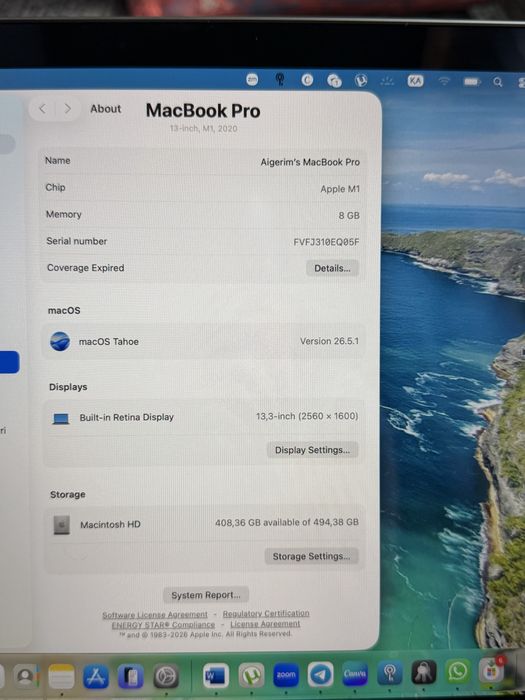 MacBook Pro 13-inch Apple M1 chip