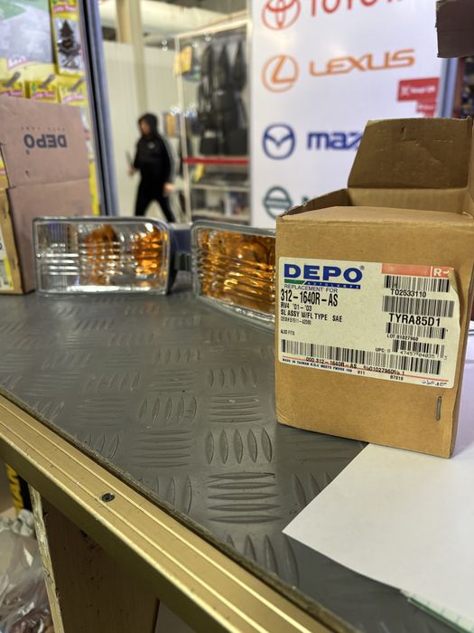 Поворотники в бампере тойота рав  2 поколение