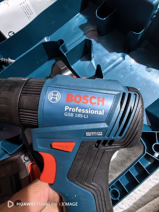 НОВ!!!Ударен винтоверт bosch GSB 185-LI