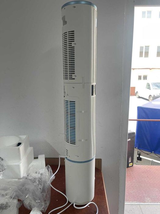 Aparat de aer condiționat mobil, oscilație la 360°, 65 W, temporizator de 24 de ore, 3 moduri de funcționare, 3 viteze și telecomandă