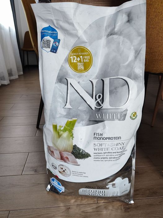 N&D Spirulina WHITE Dog Medium&Maxi