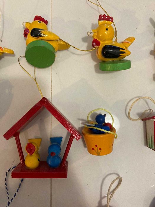 figurine din lemn sezon paste Figurine iepurasi oua decor primavara