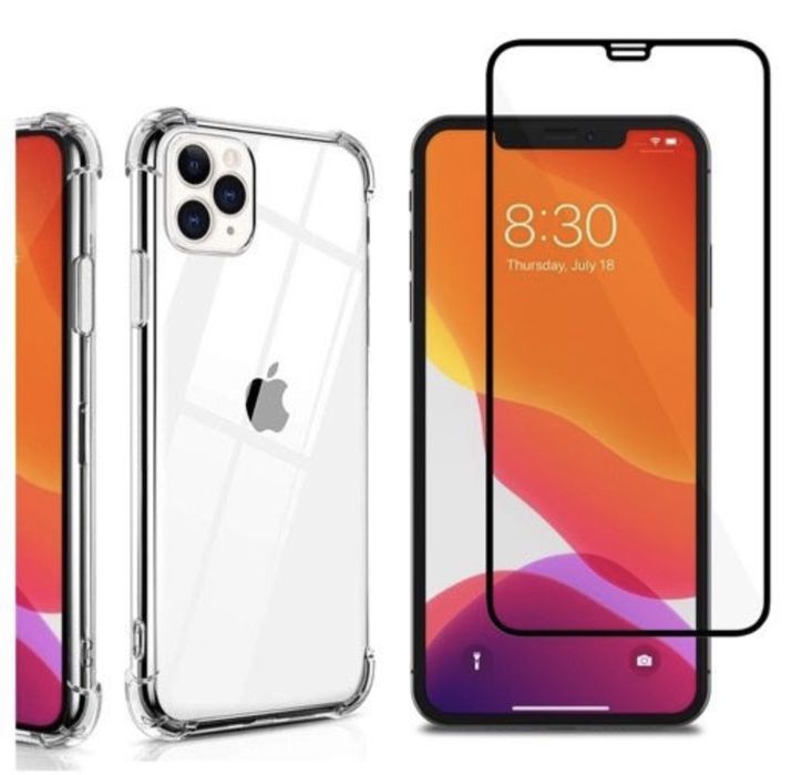 Iphone 12/13/14 PRO MAX Husa Solid Case Anti Soc +Folie Sticla Curbata