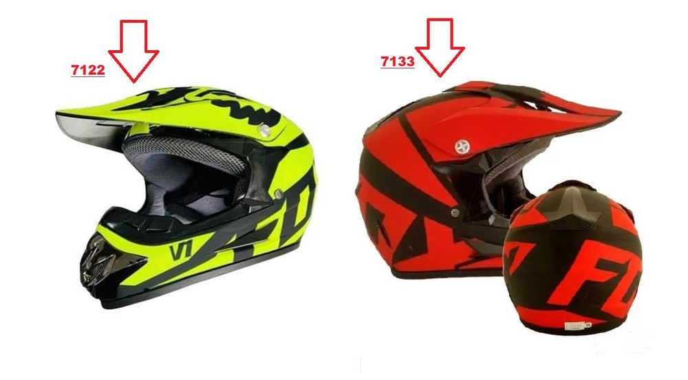 Каска Мотор Крос FOX два цвята