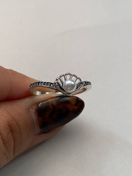 Inel Pandora argint s925 perla mica sirena disney printesa ariel