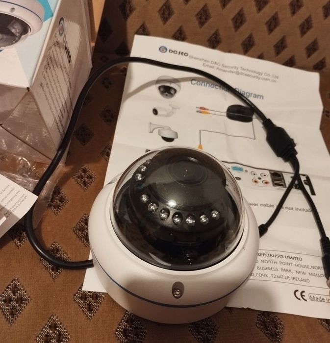 Cameră de securitate cu unghi larg de 5MP 4MP 180 de grade HD-TV