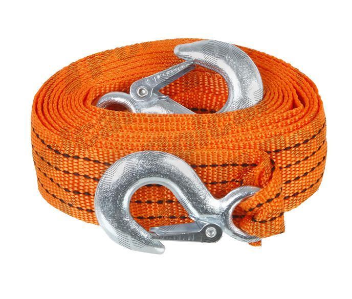 Chinga remorcare sufa ancorare si/sau ridicare chinga tractare 3 tone, lungime 4 metri, fixare cu carlige, orange