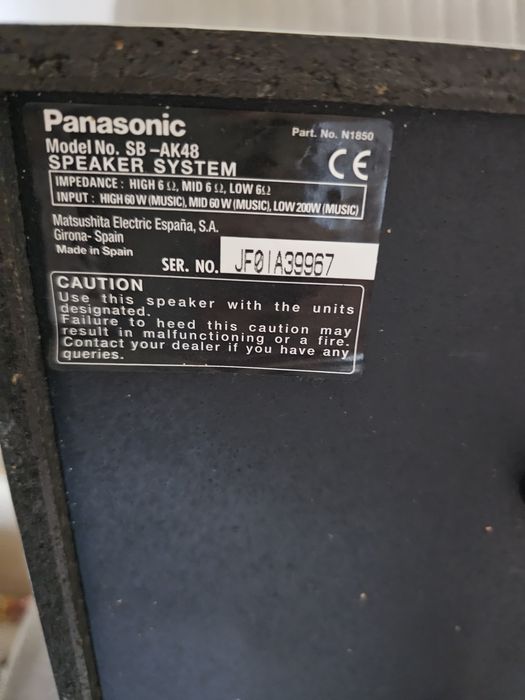Boxa Panasonic SB-AK48, stare buna
