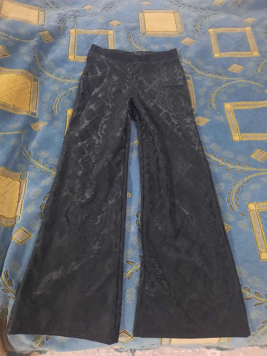 Леггинсы детские клеш кожанные змея