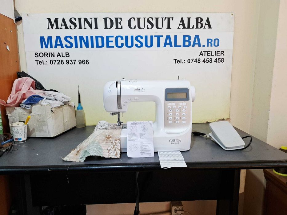 Masina de cusut Carina Diamond cu 97 modele de coasere