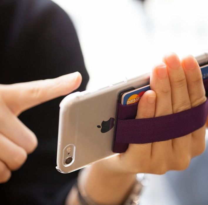 Залепващ държач/портфейл за карти за телефон