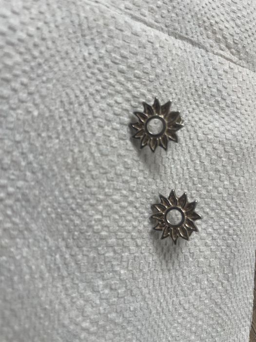 Сребърни обеци  слънце