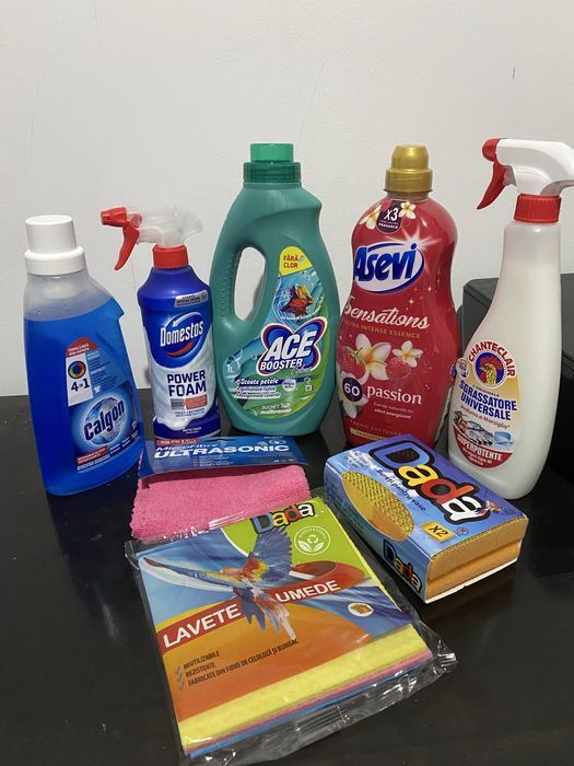 Kit de curatenie diferite produse