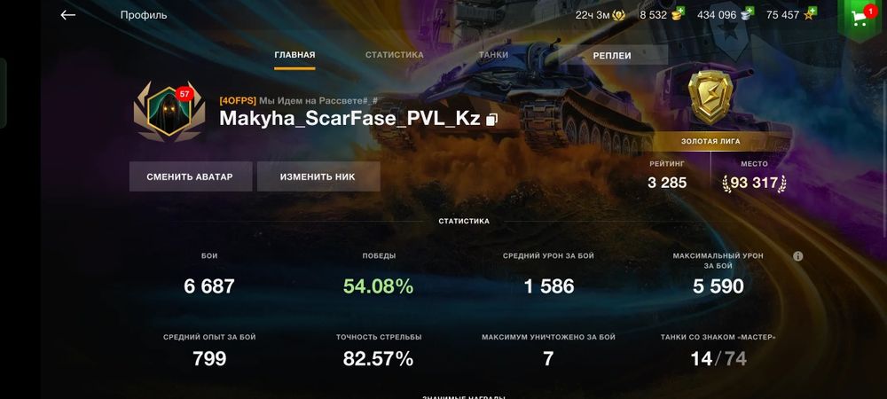 Продам Аккаунт Wot Blits ru ser.