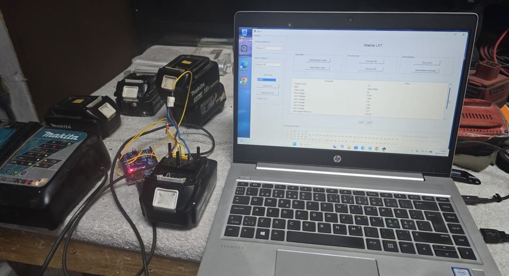 Resetare baterii acumulatori makita