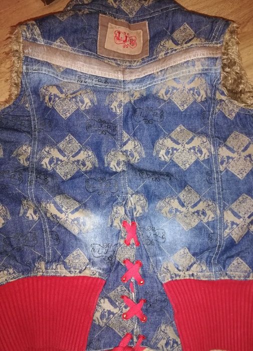 Vesta de blugi LJR cu blanita