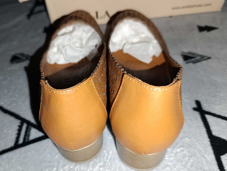 Сумка кожаная Guzini и туфли (лоферы) Arella, 38 размер