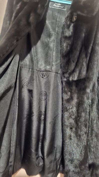 Шуба норковая с капюшоном